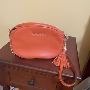Michael Kors orange Genuine leather purse